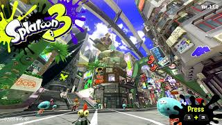 the opening screen for the third and most recent Splatoon game